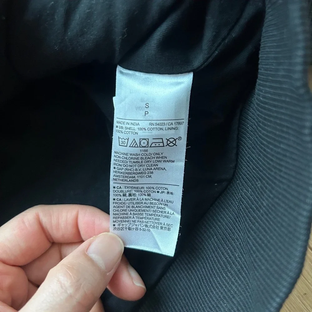 Banana Republic Factory Luxe‎ Touch Performance Bomber Jacket Black Mens Small